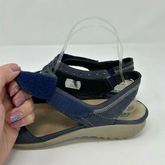 Naot Kapua Slingback Open Back Sandal Flats Blue Size 39 (US 8) Casual Shoes - Picture 7 of 13